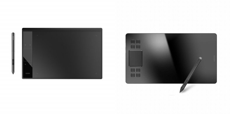 Side by side comparison of VEIKK A30 and VEIKK A50 drawing tablets.