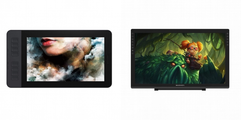Side by side comparison of GAOMON PD1161 and GAOMON PD2200 drawing tablets.