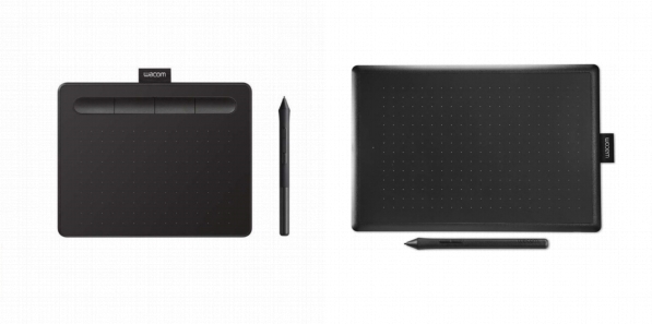 Side by side comparison of Wacom CTL4100 and Wacom One Medium drawing tablets.